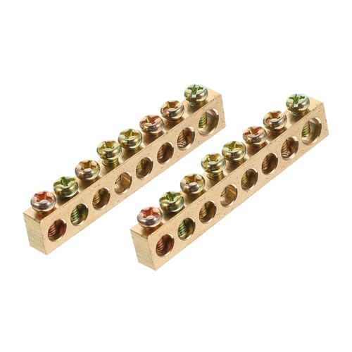 TEMPNAP 4 Stück Teiliges Kupfer Erdungs klemmenleisten Schraubanschluss Elektrische Verteilungsleisten Korrosionsbeständig Hochfest Kompakt und Langlebig für Elektroinstallationen TEMPNAP 4 Stück Teiliges Kupfer Erdungs klemmenleisten Schraubanschluss Elektrische Verteilungsleisten Korrosionsbeständig Hochfest Kompakt und Langlebig für Elektroinstallationen von TEMPNAP