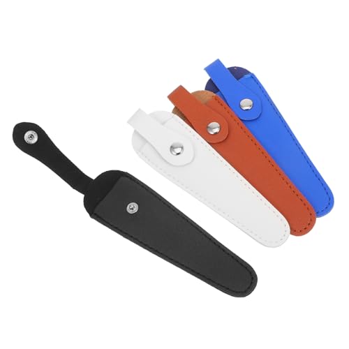 TEMPNAP 4 Stück Teiliges Scherenabdeckung PU Leder Sicherheitsschutz für Scheren Geeignet für Haushalt Handwerk und Friseurarbeiten Braun und Blau TEMPNAP 4 Stück Teiliges Scherenabdeckung PU Leder Sicherheitsschutz für Scheren Geeignet für Haushalt Handwerk und Friseurarbeiten Braun und Blau von TEMPNAP
