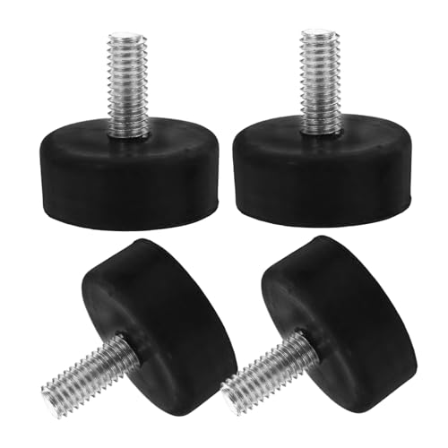 TEMPNAP 4 Stück Verstellbare Gummifüße rutschfeste Möbelbeine mit Schrauben für Geräuschdämpfung und Vibrationsreduzierung für Zuhause und Büro Vielseitig Einsetzbar von TEMPNAP