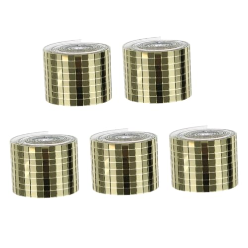 TEMPNAP 5 Rollen Selbstklebende Mini Spiegel Mosaikfliesen Quadratische DIY Wanddekoration Flexible Anordnung Geeignet für Küche Bad Wohnzimmer Bar Theken Wände von TEMPNAP