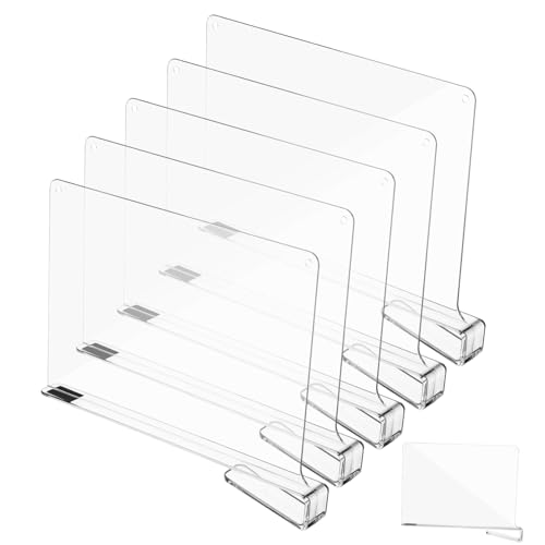 TEMPNAP 6 Stück Regaltrenner für Kleiderschrank Transparente Trennwände zur Optimalen Organisation von Kleidung Schuhen und Accessoires Langlebige Materialien TEMPNAP 6 Stück Regaltrenner für Kleiderschrank Transparente Trennwände zur Optimalen Organisation von Kleidung Schuhen und Accessoires Langlebige Materialien von TEMPNAP