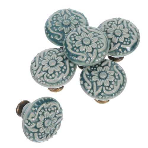 TEMPNAP 6 Stück Retro Keramik Knäufe Loch Dresser Pull Antiker Vintage Möbelgriff für Küchenschrank TEMPNAP 6 Stück Retro Keramik Knäufe Loch Dresser Pull Antiker Vintage Möbelgriff für Küchenschrank von TEMPNAP