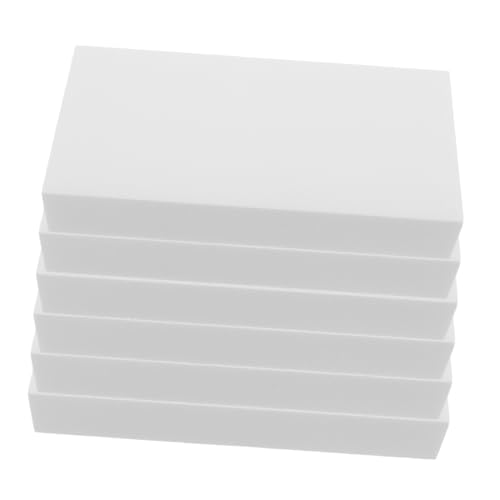 TEMPNAP 6pcs Hohe Dichteschaumblöcke Rechteck -schaumblöcke Polystyrolschaumsteine ​​für Kunstbildhirschpackung DIY -Handwerk 30 * 15 * 5 cm von TEMPNAP