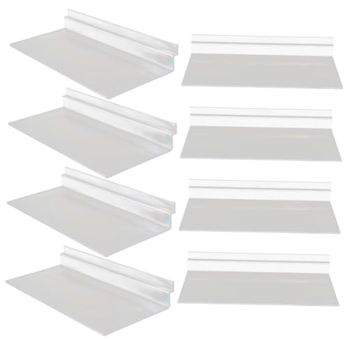 TEMPNAP 8 Stück Klarer Wandregal für Schuhe Teiliges Transparentes Slatwall Regal für Schuhdisplay Geschäften Supermärkten Hause für Sneakers und High Heels TEMPNAP 8 Stück Klarer Wandregal für Schuhe Teiliges Transparentes Slatwall Regal für Schuhdisplay Geschäften Supermärkten Hause für Sneakers und High Heels von TEMPNAP