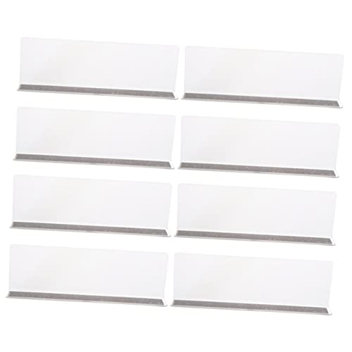 TEMPNAP 8 Stück Magnetische Regalteiler Teiliges aus PVC Effektive Regaltrenner für Schränke Einfache Installation und Bruchsicher zur Organisation von Supermärkten und Lagerräumen von TEMPNAP