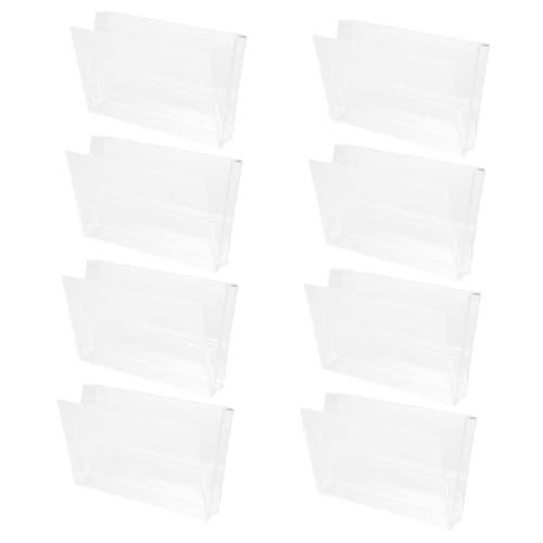 TEMPNAP 8 Stück Teiliges Transparenter Magnetband Aufbewahrungsbox Vielseitiger Organizer für Musik Kassetten Kompakt Tragbar Integrierter Notizzettelhalter für Zuhause und Unterwegs von TEMPNAP