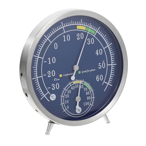 TEMPNAP Analoges Thermometer Hygrometer Aus Edelstahl Für Innen Und Außen Präzises Temperatur Und Feuchtigkeitsmessgerät Für Wohnzimmer Schlafzimmer Und Garten Benutzerfreundliches TEMPNAP Analoges Thermometer Hygrometer Aus Edelstahl Für Innen Und Außen Präzises Temperatur Und Feuchtigkeitsmessgerät Für Wohnzimmer Schlafzimmer Und Garten Benutzerfreundliches von TEMPNAP