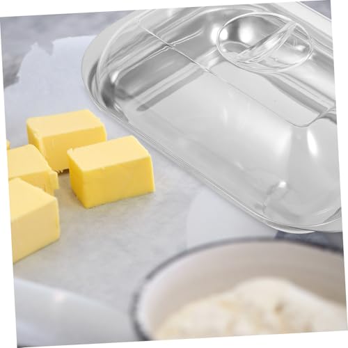 TEMPNAP Butterdose Edelstahl mit Deckel Butterbehälter Wiederverwendbar Butteraufbewahrung Frischhaltedose für Butter und Käse Geeignet für Zuhause und Gastronomie von TEMPNAP