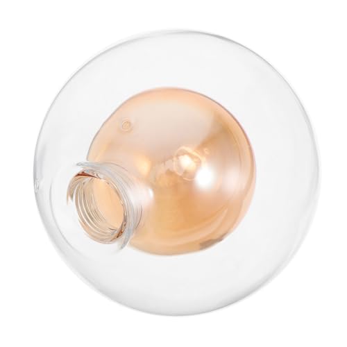 TEMPNAP Deckenlampe Deckenleuchte Runder Glaslampenschirm Glaskugelschirm Ersatz Klarer Glaslampenschirm Klarer Glaslampenschirm Ersatz Glaskugellampenschirm Kleiner Glaslampenschirm von TEMPNAP
