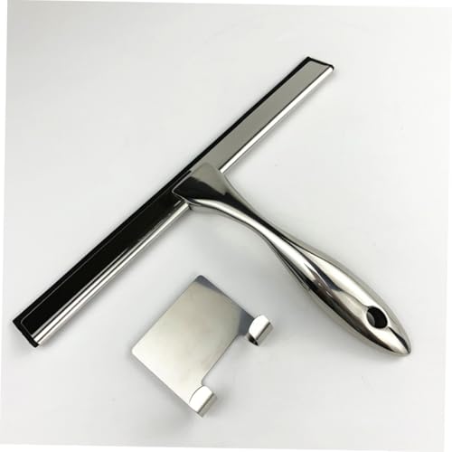 TEMPNAP Edelstahl Fenster Reinigungswischer mit Haken Teiliges Langlebiges Praktisches Glas und Badspiegel Abzieher Tool Rutschfester Griff für Einfache Streifenfreie Reinigung von TEMPNAP Edelstahl Fenster Reinigungswischer mit Haken Teiliges Langlebiges Praktisches Glas und Badspiegel Abzieher Tool Rutschfester Griff für Einfache Streifenfreie Reinigung von von TEMPNAP