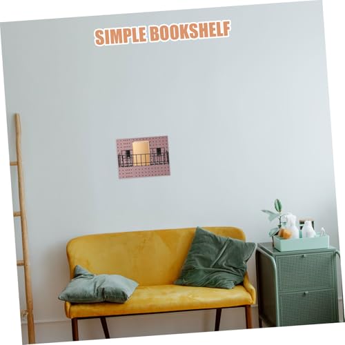 TEMPNAP Hängender Bücherregal Drahtkorb Minimalistischer Schreibtisch Organizer Leicht Montierbar Kratzfeste Oberfläche Vielseitig Einsetzbar für Büro Kinderzimmer Wohnzimmer von TEMPNAP