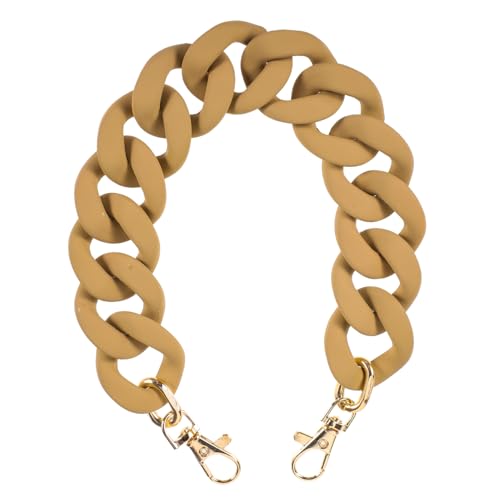 TEMPNAP Handtaschenkette Verlängerungskette für Handtaschen Verstellbarer Schulterriemen Strapazierfähigem Resin Geeignet für Handtaschen Umhängetaschen und Mehr Elegantes Design Khaki TEMPNAP Handtaschenkette Verlängerungskette für Handtaschen Verstellbarer Schulterriemen Strapazierfähigem Resin Geeignet für Handtaschen Umhängetaschen und Mehr Elegantes Design Khaki von TEMPNAP