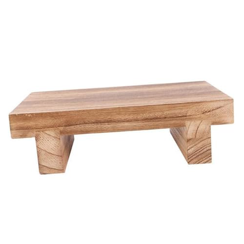 TEMPNAP Holz tritthocker Fußstütze für Erwachsene Stabiles Multifunktionales Beistellmöbel für Schlafzimmer und Büro Ergonomischer Fußhocker zur Schmerzlinderung Langlebiger von TEMPNAP