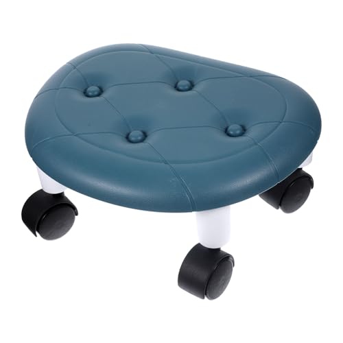 TEMPNAP Klein Rollender Hocker mit Drehfunktion Bequemer Tragbarer Rollhocker für Zuhause Büro und Friseursalons Ergonomisches Design Robust und Vielseitig von TEMPNAP