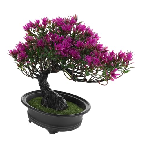 TEMPNAP Künstlicher Bonsai Baum Imitation Zimmerpflanze Zen Dekoration für Wohnzimmer Büro und Eingangsbereich Langlebige Kunststoffpflanze mit Natürlichem Aussehen Pflegeleicht für von TEMPNAP