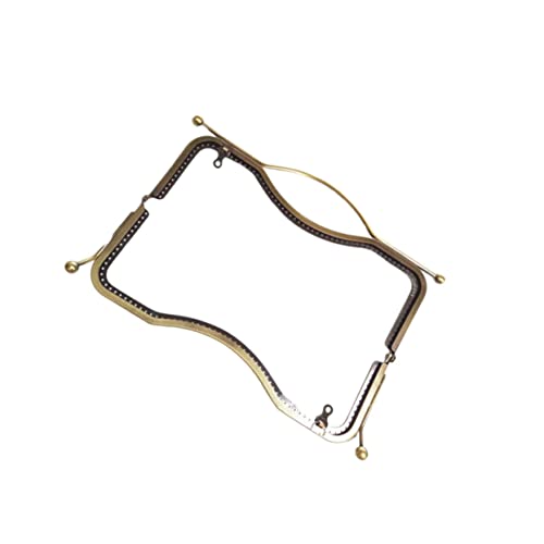 TEMPNAP Geldbörsenrahmen Aus Metall Mit Schloss Clutch-Rahmen Für Taschenherstellung Münztasche Accessoire Dekoratives Schloss DIY-Handwerk Bronze von TEMPNAP