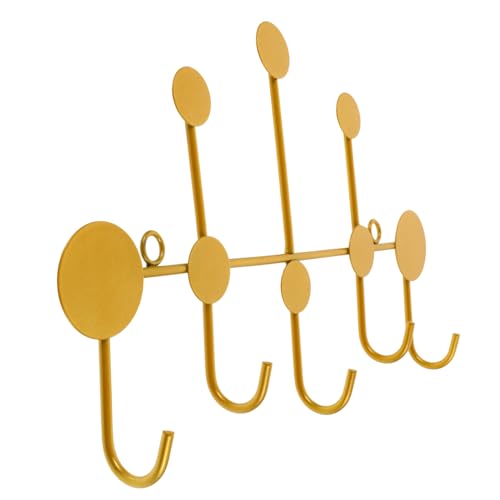 TEMPNAP Metall Garderobenhaken Wandmontage Kompakt Stabil Vielseitig für Mantel Schlüssel Hut Handtuch Aufhängung Modernes Design Schwarz von TEMPNAP