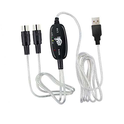 TEMPNAP Midi Kabel zu USB Midi Kabel für Musikbearbeitung Keyboard Verbindungsleitung Kompatibel mit Windows Einfache Installation Hohe Stabilität TEMPNAP Midi Kabel zu USB Midi Kabel für Musikbearbeitung Keyboard Verbindungsleitung Kompatibel mit Windows Einfache Installation Hohe Stabilität von TEMPNAP
