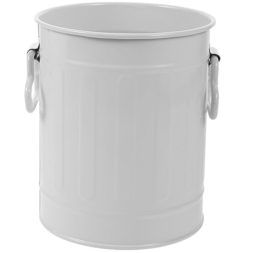 TEMPNAP Mini Tisch Mülleimer mit Deckel Multifunktionaler Abfallbehälter als Stifthalter und Organizer Beige für Büro und Zuhause von TEMPNAP