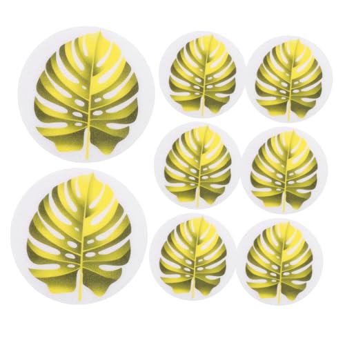 TEMPNAP Peva Badewannen Aufkleber Teilig Selbstklebend rutschfest Blattform Gelb Rutsch Dusch und Badewannen Sicherheitssticker für Badezimmerboden von TEMPNAP