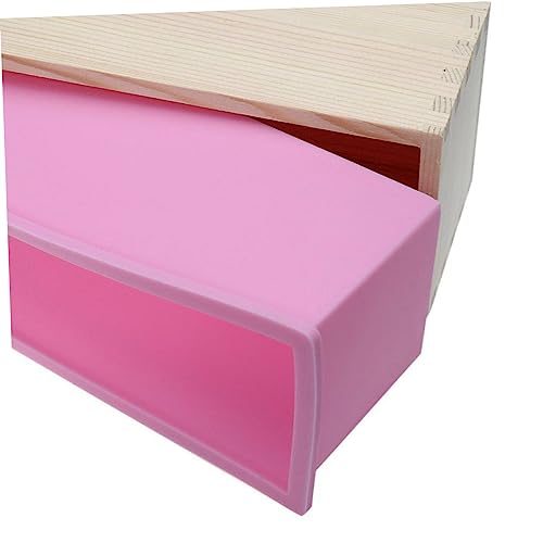 TEMPNAP Rechteckige Holz Seifenform DIY Langlebig Geruchlos Einfache Praktische Gießform für Handgemachte Seifen Kleines für Zuhause und von TEMPNAP