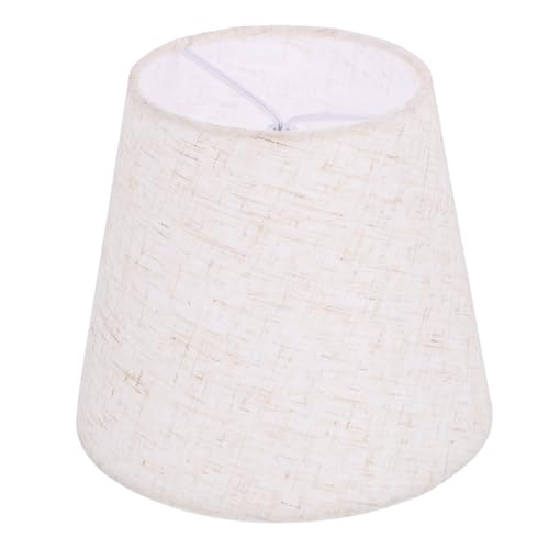 TEMPNAP Rustikaler Lampenschirm aus Leinen mit Faltenstruktur Leichter Lampenschirm Ersatz für Tischlampe Vintage Lampenabdeckung Einfache Installation Langlebiges Material Geeignet für von TEMPNAP