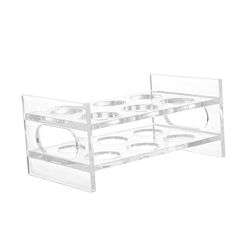 TEMPNAP Shot Glass Halterung Transparenter Getränkedisplay für Whisky und Weingläser für Bars Restaurants und Partys Reihig mit Fächern von TEMPNAP