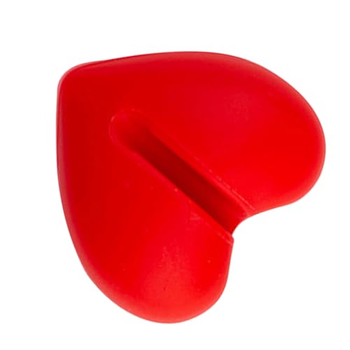 TEMPNAP Silikon Thermometer Clip Herzform Universeller Halter für Temperatursonden für Fritteuse Grill und Backen Kompakt Tragbar und Rutschfest Rot TEMPNAP Silikon Thermometer Clip Herzform Universeller Halter für Temperatursonden für Fritteuse Grill und Backen Kompakt Tragbar und Rutschfest Rot von TEMPNAP