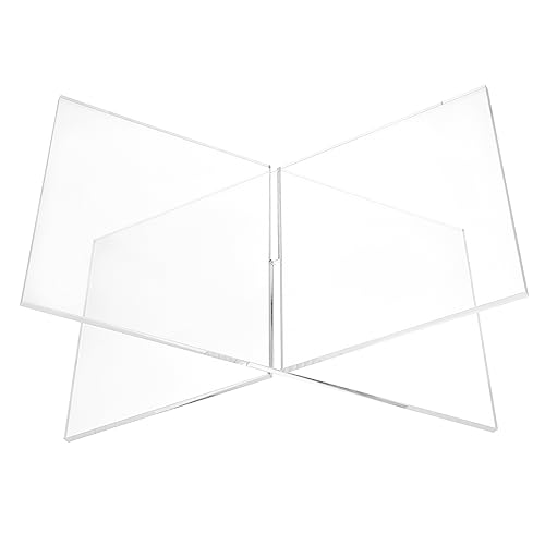 TEMPNAP Transparente Buchhalterung X Förmiger Acryl Buchständer für Schreibtisch Multifunktional Einsetzbar Ausstellen von Büchern Noten und Fotos Platzsparendes Design für Schüler von TEMPNAP