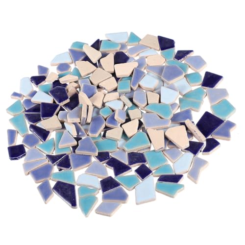 TEMPNAP Unregelmäßige Keramik mosaikfliesen Blautöne Frostsichere DIY Bastelsteine für Kunsthandwerk Langlebig Verschleißfest für Wohn Gewerbedekoration Vielfältige TEMPNAP Unregelmäßige Keramik mosaikfliesen Blautöne Frostsichere DIY Bastelsteine für Kunsthandwerk Langlebig Verschleißfest für Wohn Gewerbedekoration Vielfältige von TEMPNAP