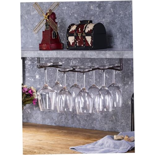 TEMPNAP Weinglas Halter aus Aufbewahrungsregal für Weingläser Hängendes Design für Bar Restaurant und Zuhause Bronze von TEMPNAP