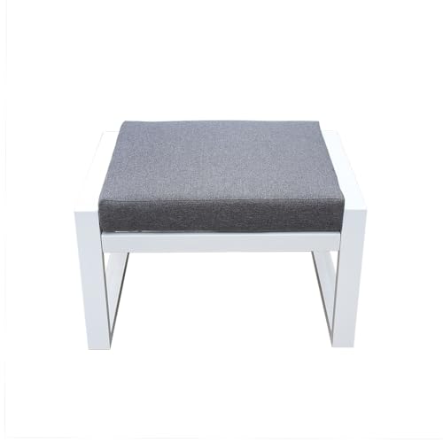 TEMPO STYLE Outdoor Lounge aus Aluminium mit verstellbaren Rückenlehnen Mikonos (Mikonos Pouf) von TEMPO STYLE