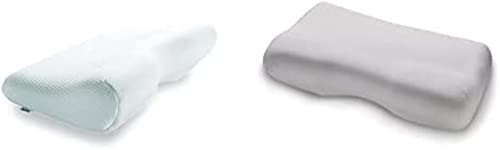 TEMPUR Millennium Kopfkissen Memory Foam ergonomisches Nackenstützkissen für Rückenschläfer, Weiß, XL Jersey-Bezug für SCHLAFKISSEN Millennium/Original S/M/L/XL Platin von TEMPUR