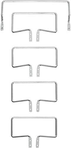 TEMPUR Matratzenhalter Satz C 3000 für freistehende Systemrahmen, Chrom, 5 Stück von TEMPUR