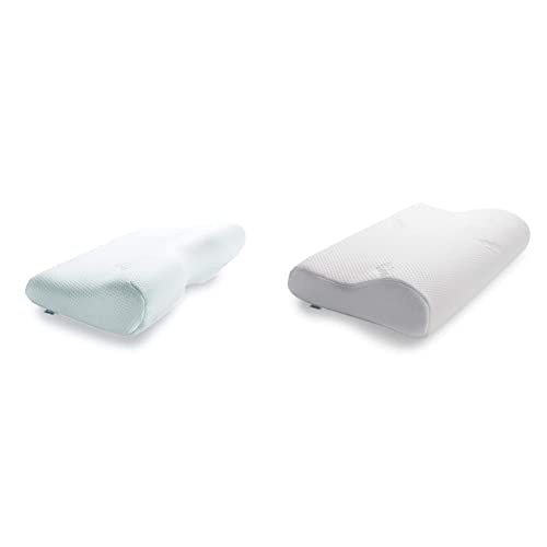 TEMPUR Millennium Kopfkissen Memory Foam, Weiß, XL (54 x 32 x 14/8 cm) & Original Schlafkissen, ergonomisches Nackenstützkissen für Seiten- und Rückenschläfer, Weiß, M (31 x 50 x 10/7 cm) von TEMPUR