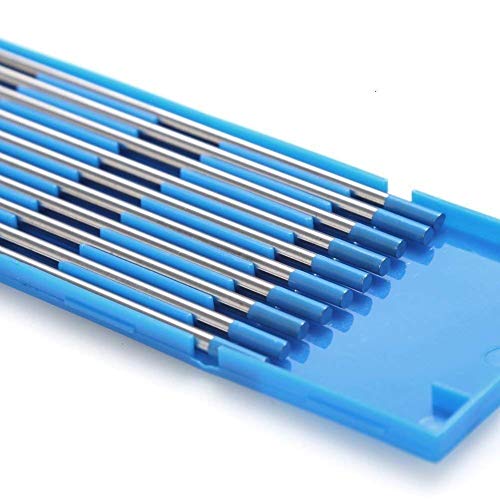 TEN-HIGH Wolfram-Elektroden, WIG, 2% Lanthan, WL20 (Blau), 1,6 mm x 175 mm, 10 Stück pro Packung von TEN-HIGH