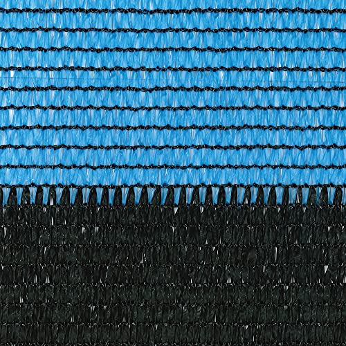 TENAX Soleado Sport Netzstoff, zweifarbig, 2,00 x 5 m, Schwarz/Blau, 2 x 5 m von TENAX