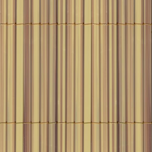 Tenax Colorado 1,00 x 3 m Naturfarbe, Synthetisches Doppelseitiges Schilf, zum Abschirmen von Gärten, Schwimmbädern und privaten Bereichen von TENAX