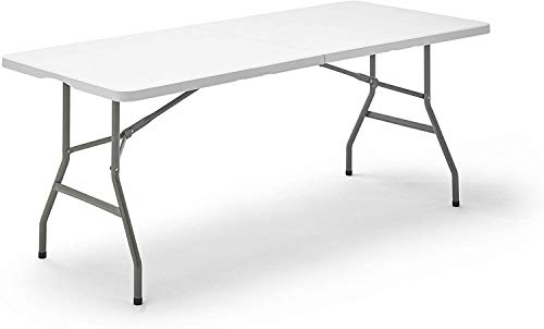 TENCO TENCO-TG180P Klapptisch, Polyethylen hoher Dichte, weiß, 180cm x 74cm x 74cm von TENCO