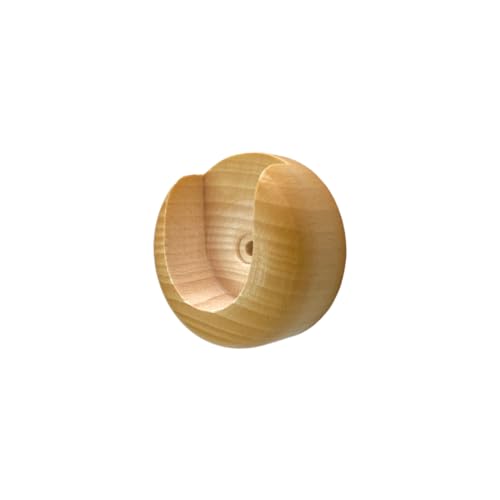 tendaggimania ® Regalhalterung, Wandlager aus Holz, für Gardinenstange, 35 mm - Farbe: Natur von TENDAGGIMANIA