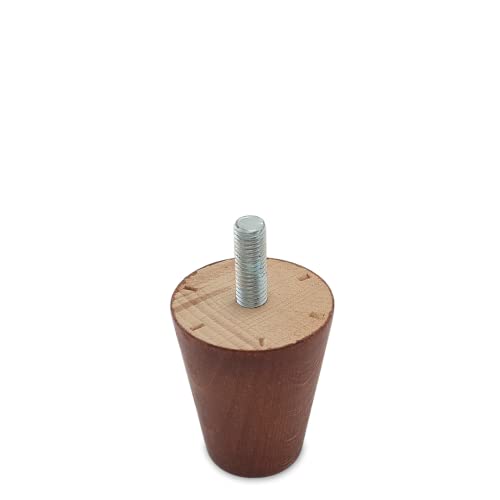 TENDAGGIMANIA Füße für Möbel aus Holz Modell Konisch- Möbelfüße 6CM Farbe NUSSBAUM- 1 Stuck - Füße für Möbel, Sofa, Sessel, Bettcontainer - Einfache Installation TENDAGGIMANIA Füße für Möbel aus Holz Modell Konisch- Möbelfüße 6CM Farbe NUSSBAUM- 1 Stuck - Füße für Möbel, Sofa, Sessel, Bettcontainer - Einfache Installation von TENDAGGIMANIA