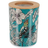 Bedruckter pp abfalleimer mit bambusdeckel 5l - jungle fever blau Tendance Bedruckter pp abfalleimer mit bambusdeckel 5l - jungle fever blau Tendance von TENDANCE