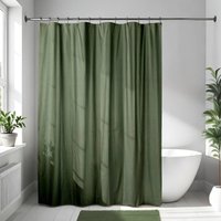 Duschvorhang aus mikrofaser 180x200cm- khaki Tendance von TENDANCE