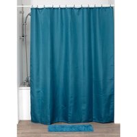 Tendance - Duschvorhang aus polyester 180x200 cm 12 ringe pp - tahiti-blau von TENDANCE