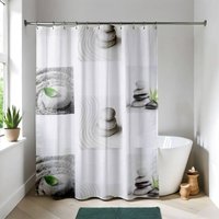 Duschvorhang peva 180x180cm 12 ringe weiss - dune Tendance von TENDANCE