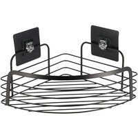 Tendance - Eckregal aus bemaltem metall auf klebekarten 3 m - mattschwarz von TENDANCE