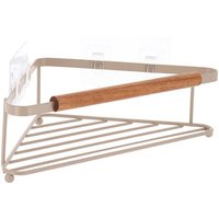 Eckregal aus deko-metall akazie zum aufstellen oder aufkleben - beige - Tendance von TENDANCE