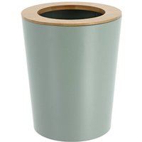 Evasierter mülleimer aus metall mit bambusdeckel 5l - eukalyptusgrün - Tendance Evasierter mülleimer aus metall mit bambusdeckel 5l - eukalyptusgrün - Tendance von TENDANCE