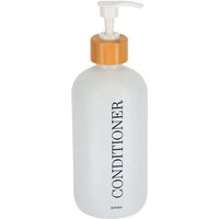 Glas-spender für conditioner bambus 500ml - matt weiss - Tendance Glas-spender für conditioner bambus 500ml - matt weiss - Tendance von TENDANCE
