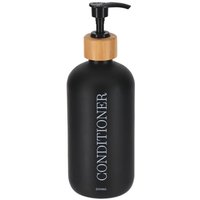 Glas-spender für conditioner bambus 500ml - mattschwarz - Tendance von TENDANCE